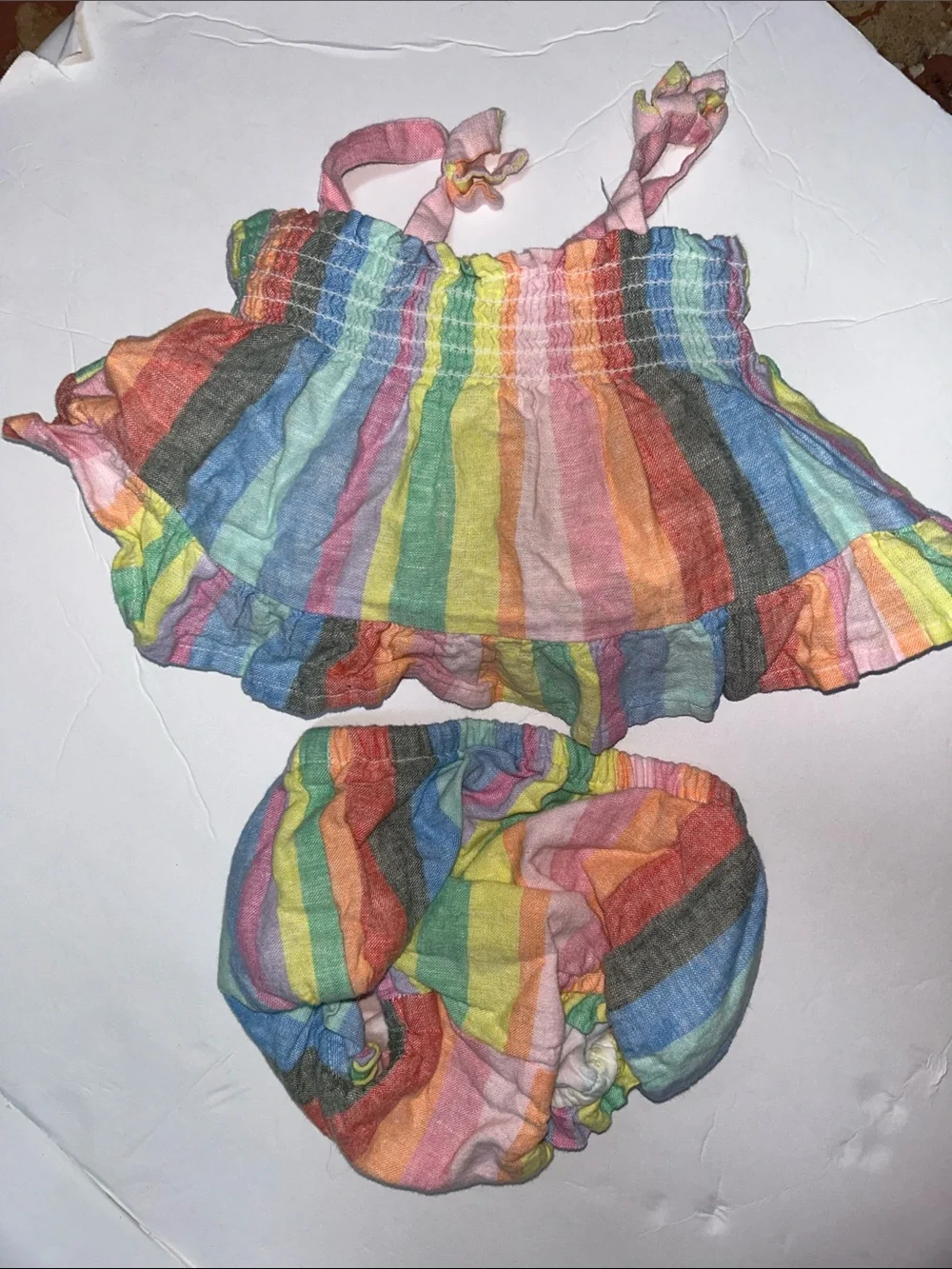 GAP Rainbow Stripe Two-Piece Set - Multicolor
